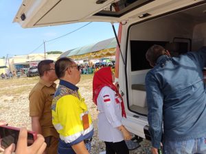 Pani Gold Project Menyerahkan Bantuan Mobil Ambulance Kepada RSUD Bumi Panua