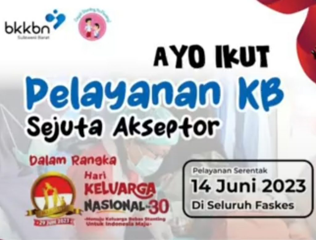 Sambut Harganas 2023, BKKBN Gorontalo Gelar Pelayanan Sejuta Akseptor