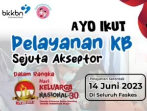 Sambut Harganas 2023, BKKBN Gorontalo Gelar Pelayanan Sejuta Akseptor