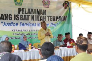 Ketua DPRD Pohuwato Nasir Giasi Sentil Fenomena Bunuh Diri di Pembukaan Isbat Nikah