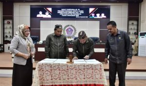 DPRD dan Pemda Pohuwato Telah Menandatangani Nota Kesepakatan KUA PPAS Tahun Anggaran 2024