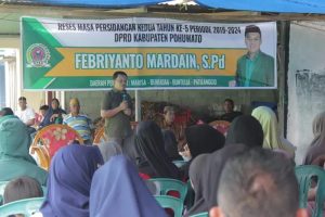 Petani Sipatana Kesulitan Pupuk, Aleg Febriyanto Mardain Janji Perjuangkan Aspirasi