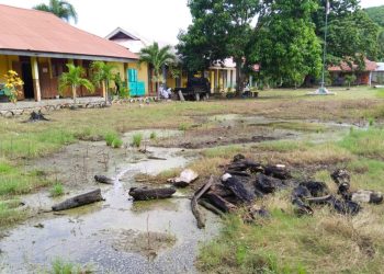 SMP Negeri 1 Wanggarasi Tergenang Air dan Rusak Parah, DPRD Pohuwato Janjikan Perbaikan pada APBD 2025