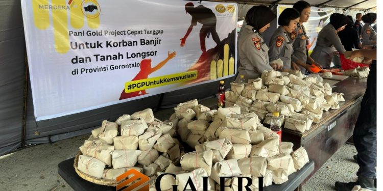 Pani Gold Project Serahkan Bantuan Kemanusiaan untuk Korban Banjir dan Longsor di Gorontalo