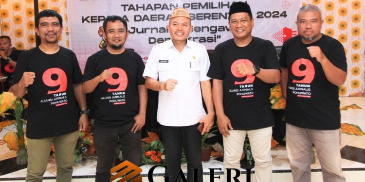 AJP dan KPU Pohuwato Bersinergi, Sosialisasi Pilkada Semarakkan Ulang Tahun ke-9