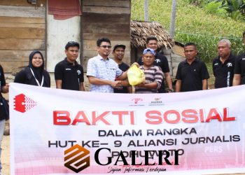 Meringankan Beban Warga, AJP dan Baznas Gelar Bakti Sosial di Desa Bulangita