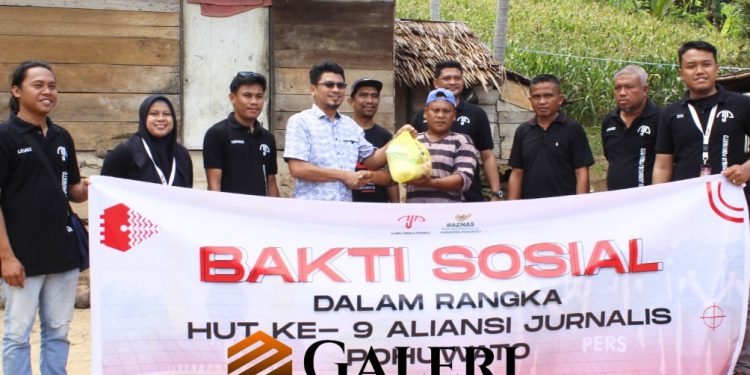 Meringankan Beban Warga, AJP dan Baznas Gelar Bakti Sosial di Desa Bulangita