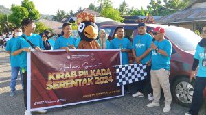 KPU Pohuwato Gelar Kirab Pilkada Serentak 2024, Iskandar : Partisipasi Masyarakat Capai 90 Persen
