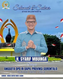 Syarif Mbuinga Sampaikan Syukur dan Terima Kasih Usai Dilantik sebagai Senator DPD RI Gorontalo
