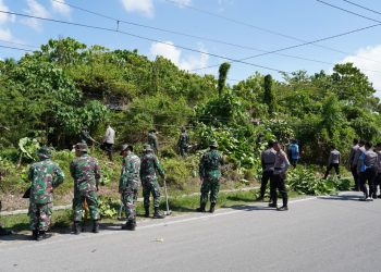 Kodim 1313/Pohuwato Dan Pani Gold Project Laksanakan Karya Bakti