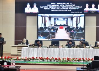 Bupati Saipul Sampaikan LKPJ 2024: IPM Pohuwato Naik, Bukti Nyata Kemajuan Pembangunan