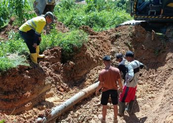 Krisis Air Bersih, Pani Gold Project Bantu PDAM Perbaiki Jaringan Pipa