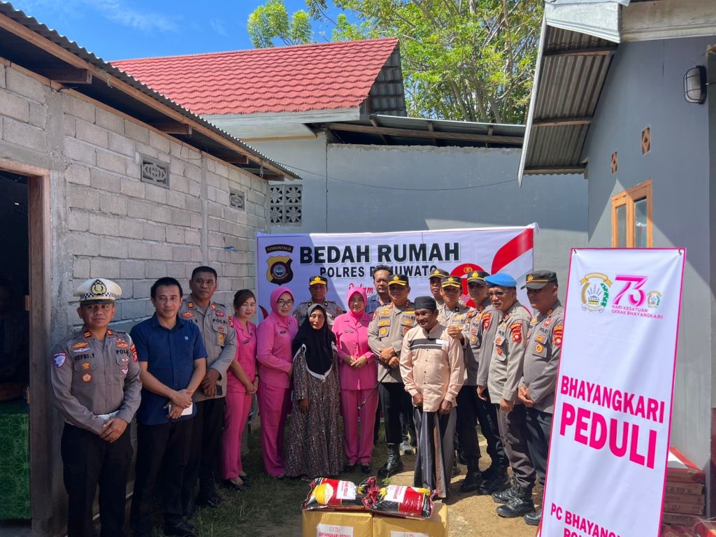 Keren! Sambut Hari Bayangkara ke-79, Polres Pohuwato Renovasi dan Bedah Rumah Milik Warga Pohuwato