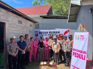 Keren! Sambut Hari Bayangkara ke-79, Polres Pohuwato Renovasi dan Bedah Rumah Milik Warga Pohuwato