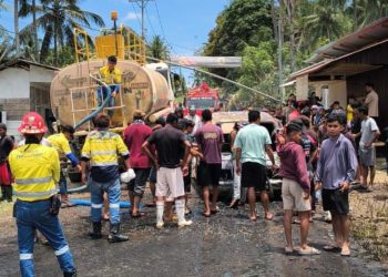 Respons Cepat ERT Pani Gold Mine Kendalikan Kebakaran Pick Up di Pohuwato