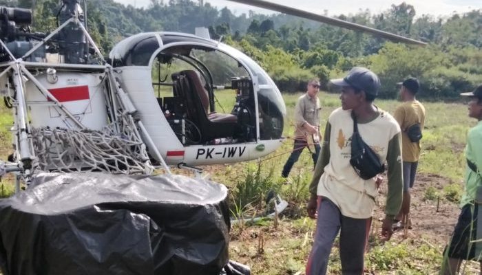 Warga Taluditi Resah Aktivitas Helikopter, Tokoh Pemuda Tolak Masuknya Perusahaan Tambang