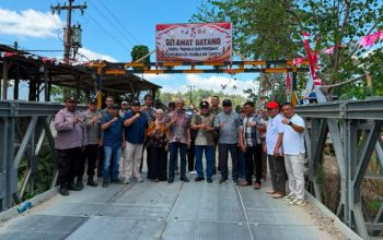 42 Meter Jembatan Bailey Dibangun, Pani Gold Mine Bantu Pulihkan Mobilitas Warga Pulubala