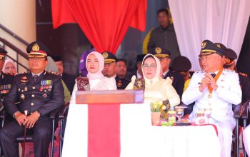 Di Mako Polres, Bupati Saipul Pimpin Khidmatnya Upacara HUT ke-81 RI