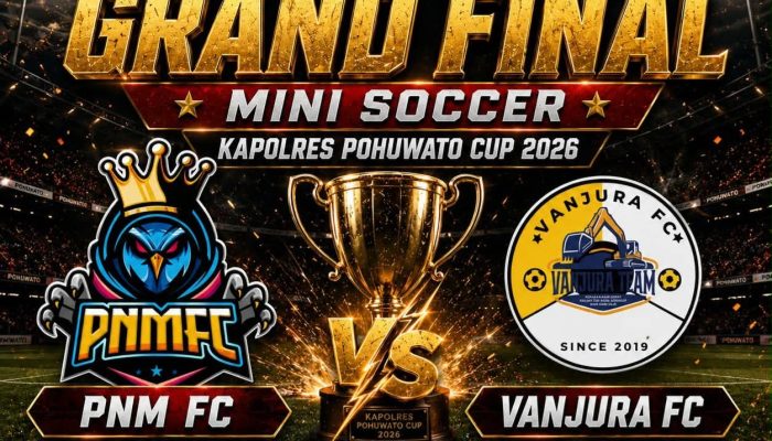 Kapolsek Paguat Ajak Warga Paguat–Dengilo Nikmati Grand Final Mini Soccer dengan Damai