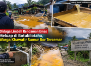 Diduga Limbah Rendaman Emas Meluap di Botubilotahu, Warga Khawatir Sumur Bor Tercemar