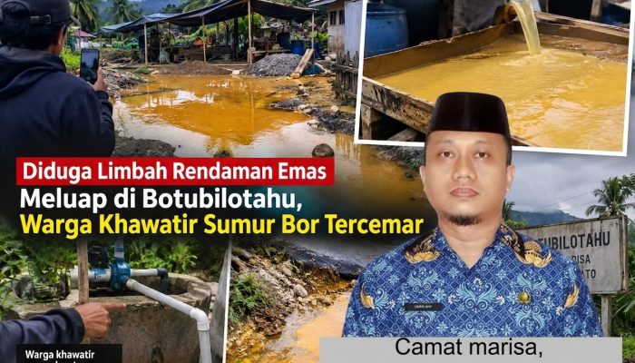 Limbah Diduga Meluap, Pengelola Rendaman Emas Botubilotahu Harus Bertanggung Jawab, Camat dan Forkopimcam Akan Turun.