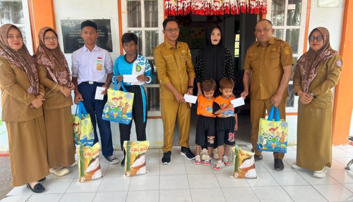 Menjemput Makna Maulid, Kantor Camat Taluditi Berbagi dengan Anak Yatim